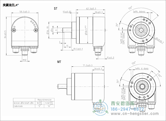 AC58-Profinet光电绝对值编码器4-1 德国hengstler(亨士乐)编码器