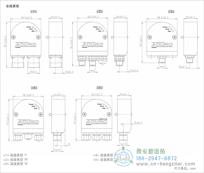 AC58-SSI-P标准光电绝对值型编码器(总线罩壳) 德国hengstler(亨士乐)编码器