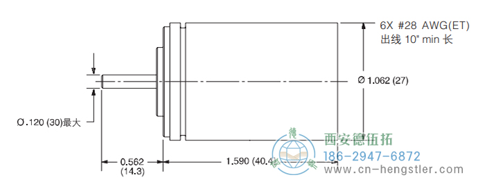 HaroMax 11/R11重载无刷旋转变压器外形及安装尺寸 Harowe旋转变压器