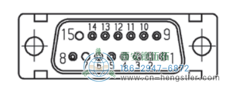 RI80-E标准空心轴光电增量编码器引脚分配 SUB-D 15输出 德国hengstler(亨士乐)编码器