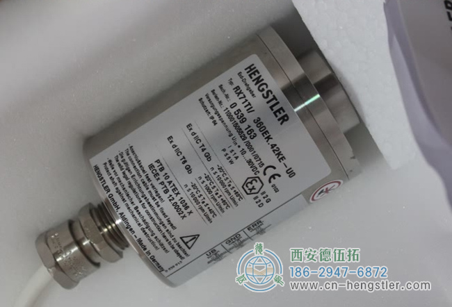 图为亨士乐RI71系列防爆绝对式编码器照片